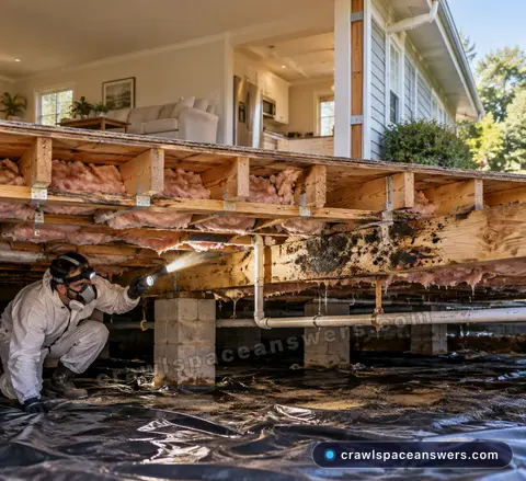 Crawl Space Mold: Causes, Removal, Remediation & Prevention Guide