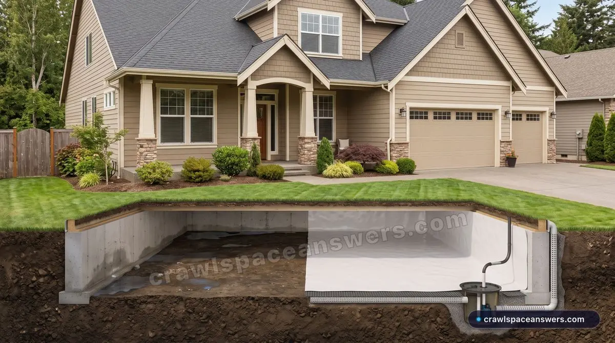 Crawl Space Waterproofing and Foundation Protection Professional crawl space waterproofing installation to protect home foundation from moisture damage